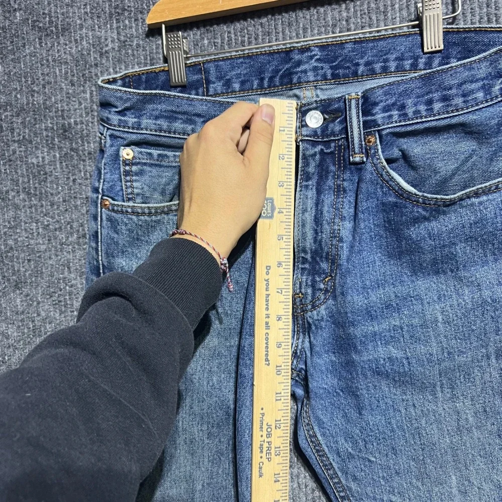 Levis 505 Regular Fit Jeans Mens 31x32 Blue Straight Leg Denim Pants
